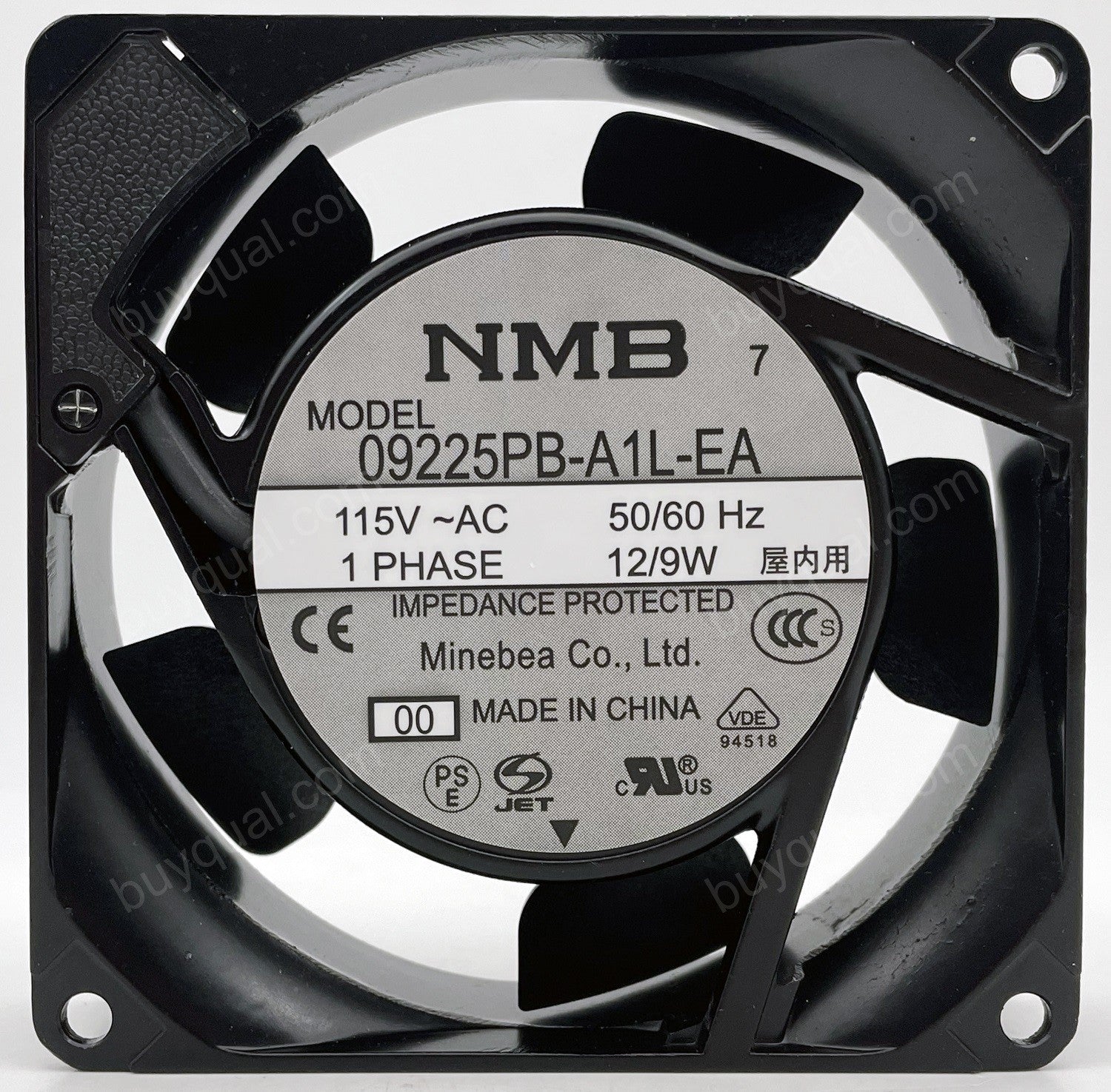 NMB 3610PS-12T-B10 09225PB-A1L-EA 115V 7/6W Cooling Fan - New NMB 3610PS-12T-B10 09225PB-A1L-EA 115V 7/6W Cooling Fan - New